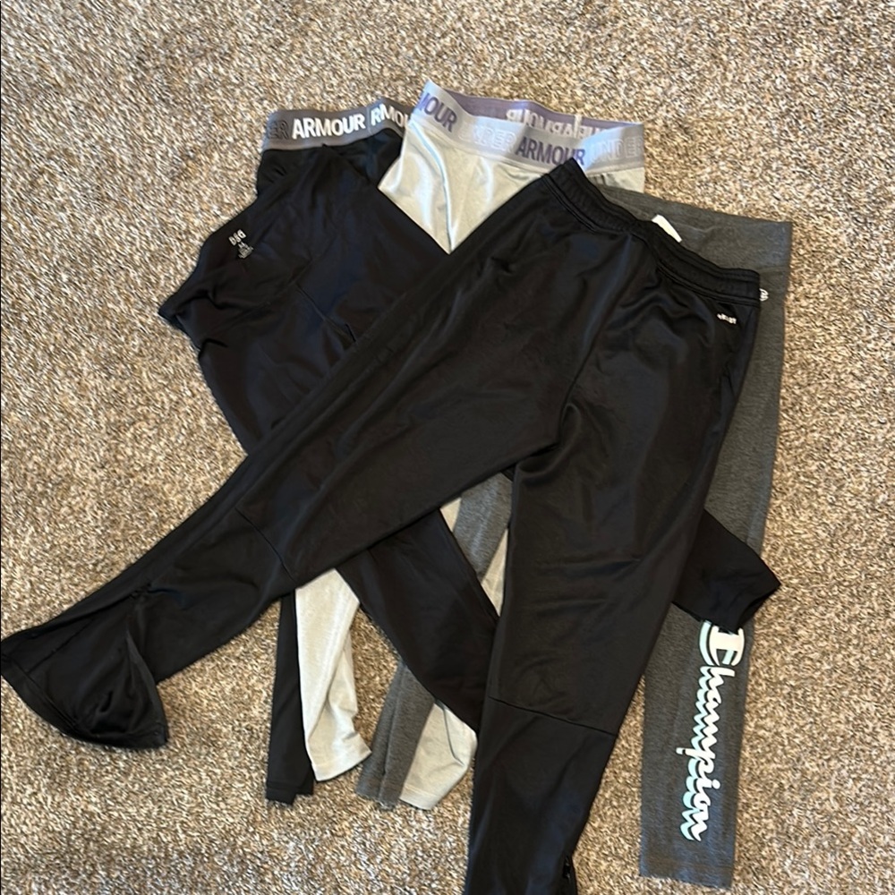 Under Armour and Champion Athletic Pants Set